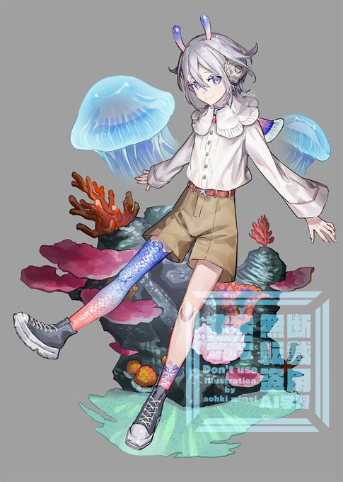 「jellyfish male focus」 illustration images(Latest)