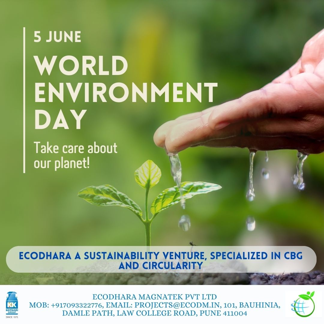EcodharaM's tweet photo. Today, we celebrate our planet and take steps to protect it. Every action counts! Reduce waste, save water, plant trees, and go eco-friendly. Happy World Environment Day!

#WorldEnvironmentDay #GoGreen #SustainableLiving #EcoFriendly #ClimateAction #SaveOurPlanet #Ecodhara #EPC https://t.co/GFYswF3FoD