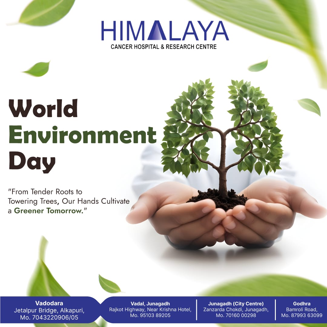 HimalayaCancer's tweet photo. This #WorldEnvironmentDay, let us take a pledge to plant more trees, adapt to eco-friendly habits, appreciate what nature does for us.

#awareness #camp #Cancerhospital #Hospital #PMJAY #Freetreatment  #Explorepage #विश्व_पर्यावरण_दिवस #SwasthaBharat #NEET #health  #Vadodara https://t.co/YjDqDq8pu7