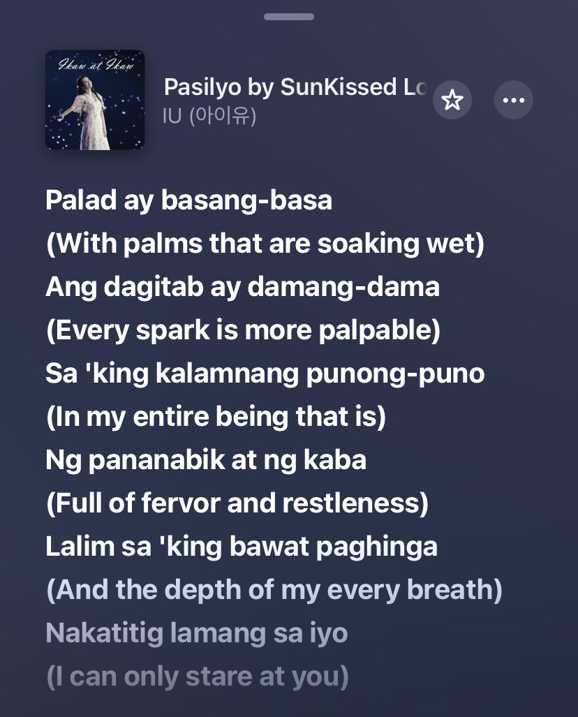 chatshirelore's tweet photo. Pasilyo by SunKissed Lola (Cover by IU)

mp3 &amp; m4a: https://t.co/gkzkN2o0fb https://t.co/G3oj2HUzhY