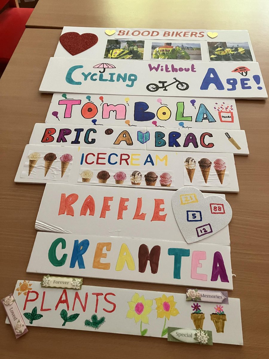 Patients <a href="/LauncestonHosp/">Launceston Community Hospital</a> have been busy helping us prepare for our summer fete on Sat 13th July by making our stall signs.

#meaningfulactivities 
#launceston
#fundraising
#charity