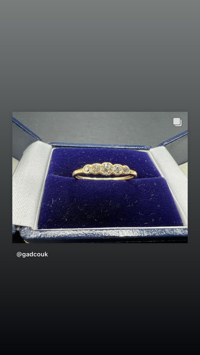 GreatArtandDes1's tweet image. ***SOLD*** 18 Carat Yellow Gold 5 Diamond Stack Eternity Ring #diamond #eternity #stackingring #jewellerylover #etsy