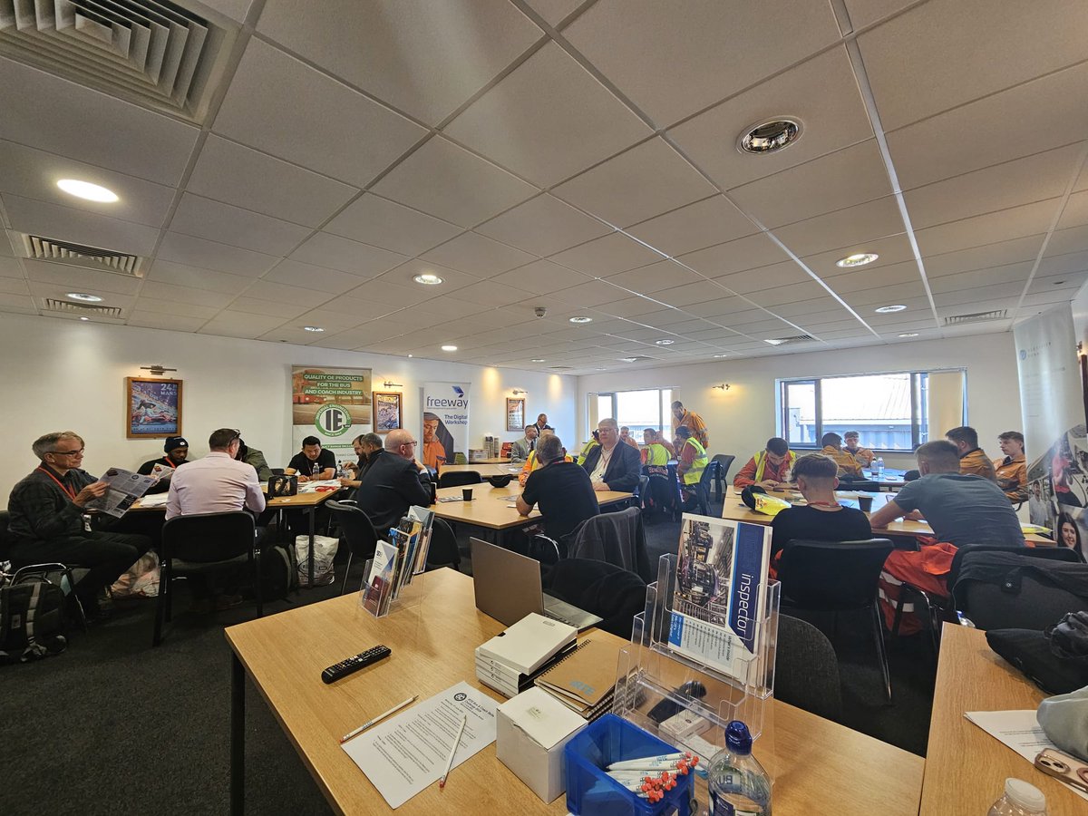 SOEngineers's tweet image. Day 3 of the #IRTESkills Challenge today. Full house with teams from @FirstBusnews RATP Dev  @LondonUtd and @ArrivaGroup.
 
#IRTE #BusTech #VehicleEngineering