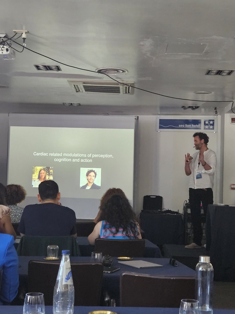 The unique James Kilner challenging what we think about cardiac interoception and perception...with the help of two of my favourite researchers. Delighted that <a href="/EleanorPalser/">Eleanor Palser</a>  and <a href="/AlexGalvezPol/">Alex Galvez-Pol @alexgalvezpol.bsky.social</a> feature in #Adriatica2024, as they also featured in <a href="/escan2024/">escan2024 @ Ghent</a>