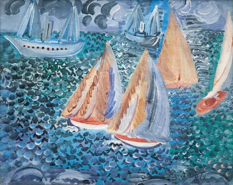 Dominiquepucini's tweet photo. Raoul DUFY (1877-1953), 
Les Régates au Havre, 1925
#Dufy #peinture #LeHavre #regates https://t.co/TtBdG8GsMH