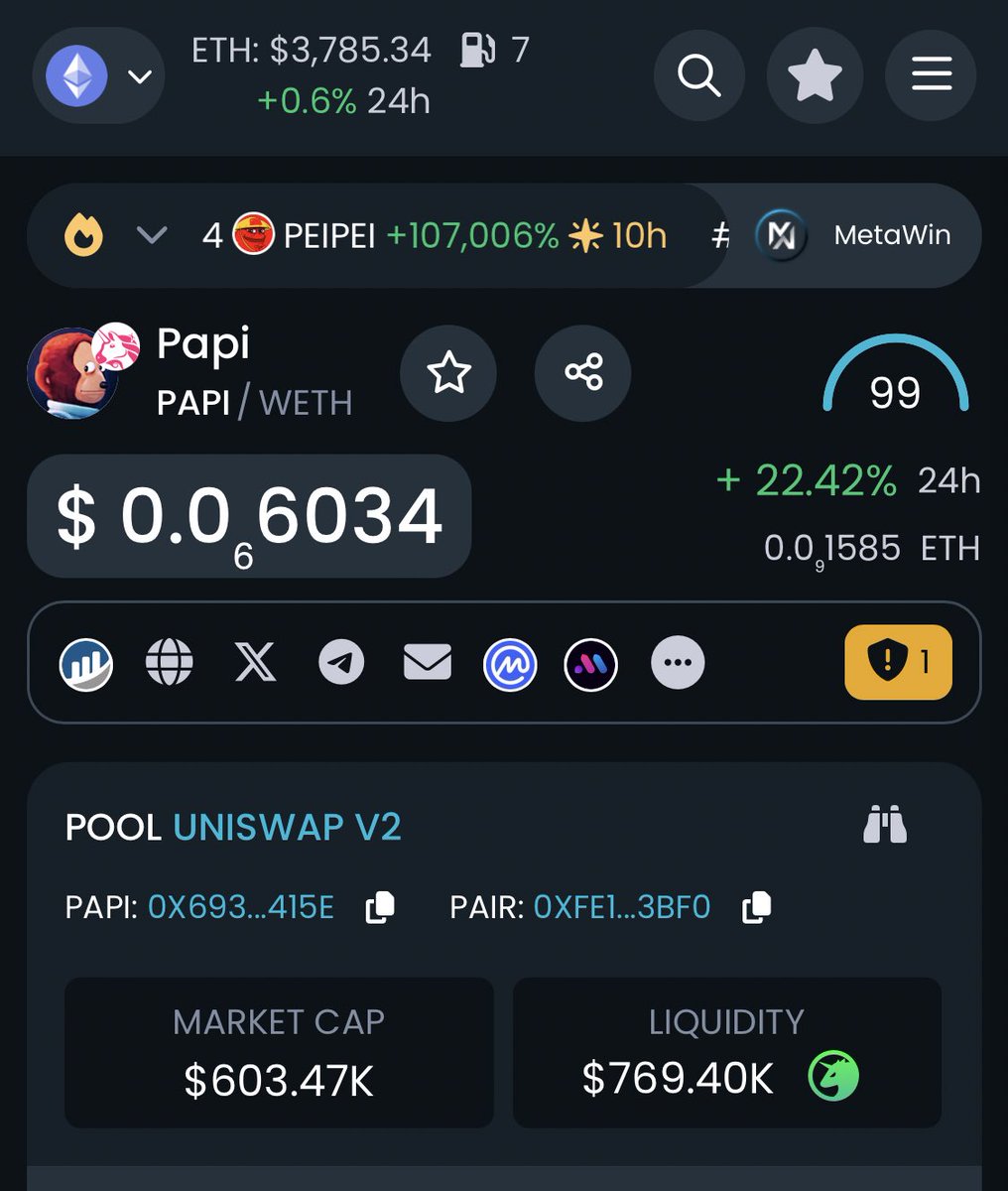 PapiCoinEth_'s tweet photo. Did you take a screenshot when we asked you to? Now who is your $PAPI? 📸👀
This is the beginning of the printing. Load your bags asap! 🖨️💼🚀

Dextools -  https://t.co/sHF1RnG7dI

$ETH $SHIB $GROK $FLOKI
#MemeCoin #MemeCoinSeason https://t.co/NAr1Ea4rQx