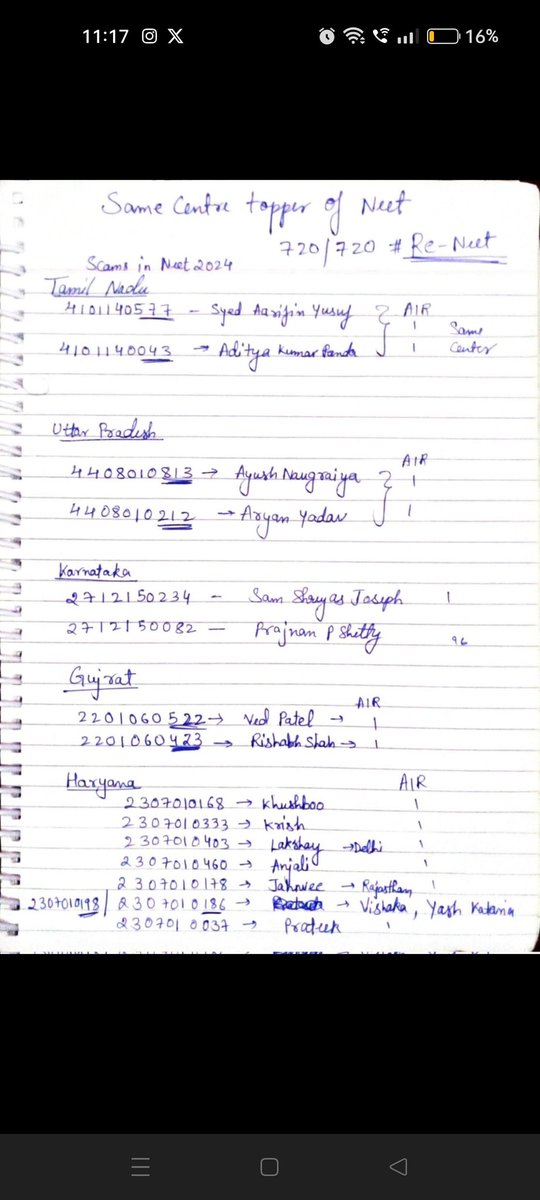 kelabananaa's tweet photo. NTA wahh Sarre Toppers ek he centree me bula liye the ?? 
#NEET #NEET_परिक्षा_परिणाम #Neet_paper_रद्द_करो #Neetfraud #Fraud https://t.co/ayh5X9qlra