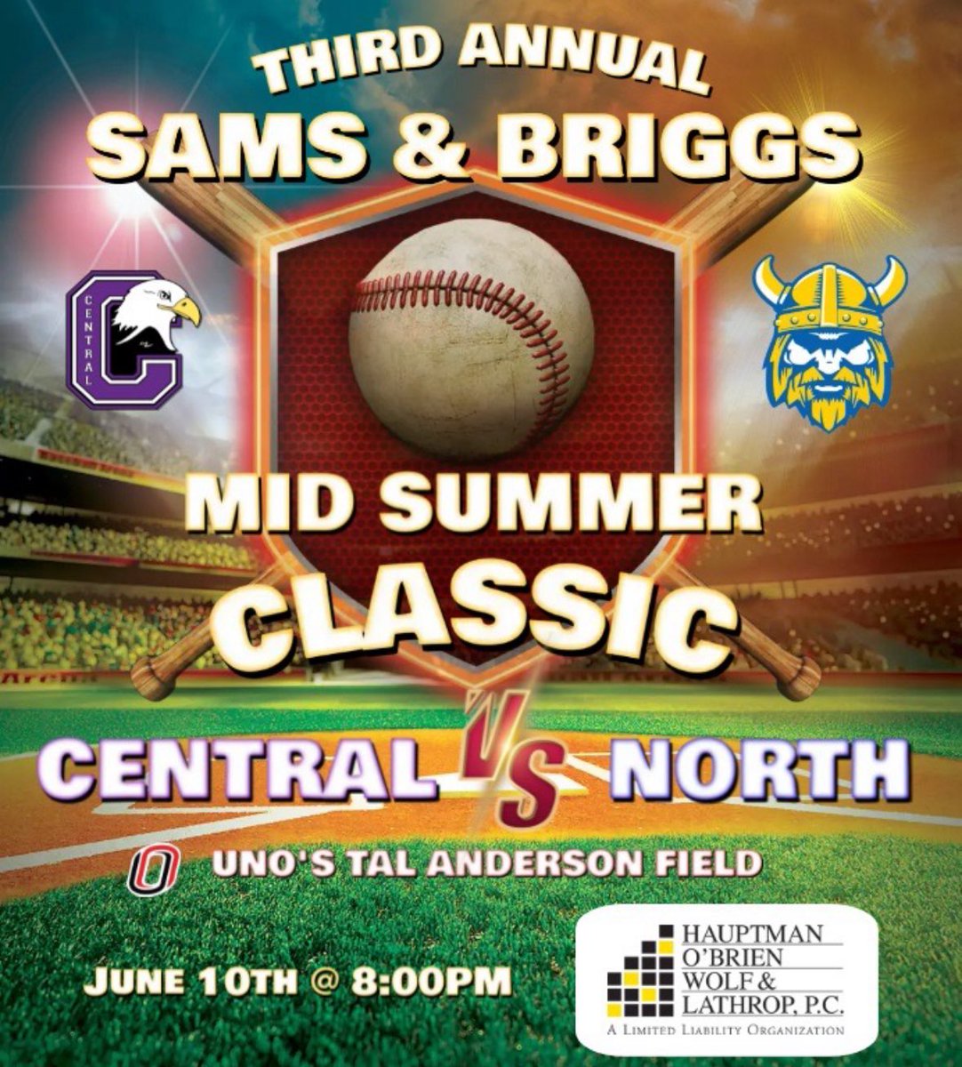 NorthBaseballNE's tweet photo. We are now 5 days away from The Sams Briggs Midsummer Classic. tickets and apparel links provided. Tune into AM 590 at 8:25am for an interview about the game. #5daysaway

Ticket link- https://t.co/UhgwyQIAr0

Apparel link -https://t.co/v9SNK4HTsH https://t.co/LnsLTgPW50