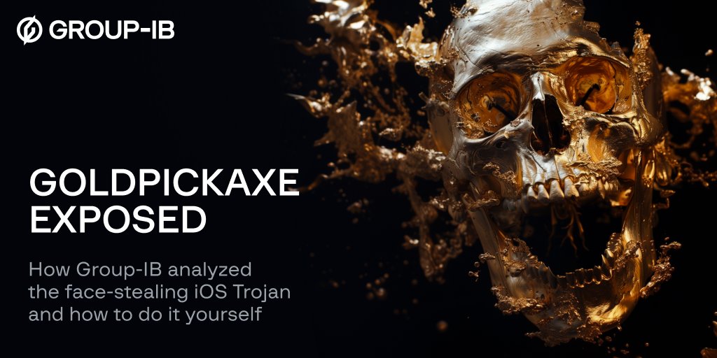 GroupIB's tweet photo. Discover how Group-IB experts analyzed the face-stealing #iOS Trojan #GoldPickaxe and learn how to conduct your own investigation! #security #cybersecurity #iphone #iosmalware https://t.co/iXP6gnIguT