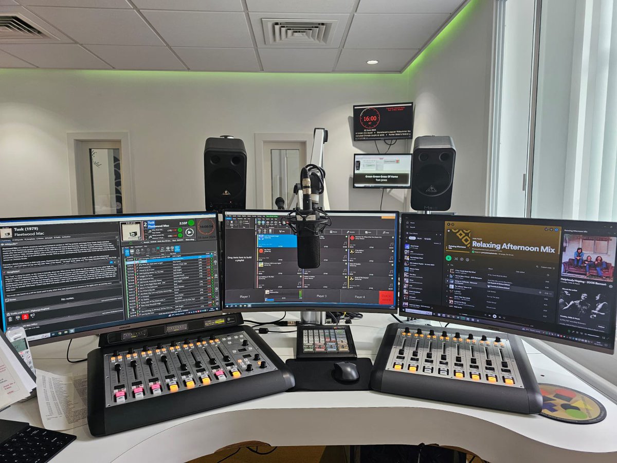 Grampian Hospital Radio (@grampianhr) on Twitter photo We’ve had a wee bit of a glow up in our main studio, Studio 1 at Westburn Cottage !
A better set up and now on <a href="/BroadcastRad/">Broadcast Radio</a> Myriad 6, the software the lets the magic happen allowing us to play a great mix of music on GHR for the patients of <a href="/NHSGrampian/">NHS Grampian</a> and beyond! <a href="/RadioToday/">RadioToday UK</a> We’ve had a wee bit of a glow up in our main studio, Studio 1 at Westburn Cottage !
A better set up and now on <a href="/BroadcastRad/">Broadcast Radio</a> Myriad 6, the software the lets the magic happen allowing us to play a great mix of music on GHR for the patients of <a href="/NHSGrampian/">NHS Grampian</a> and beyond! <a href="/RadioToday/">RadioToday UK</a>