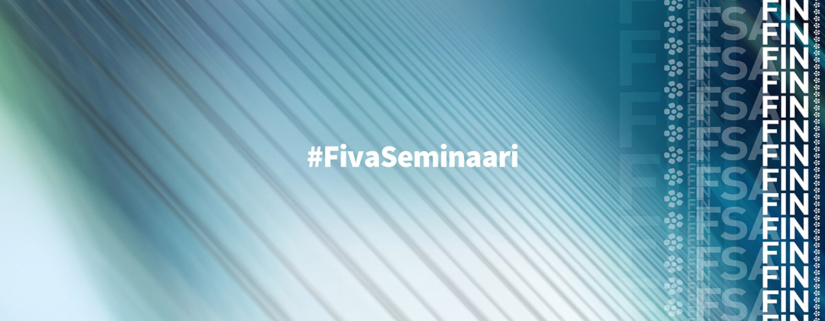 Tervetuloa kuuntelemaan suoraa verkkolähetystä Kestävyysnäkökulmat finanssisektorilla -seminaaristamme klo 12.15 alkaen. Tarkempia tietoja tapahtumasivullamme bit.ly/451J6XQ #FivaSeminaari #finanssisektori #kestävyys