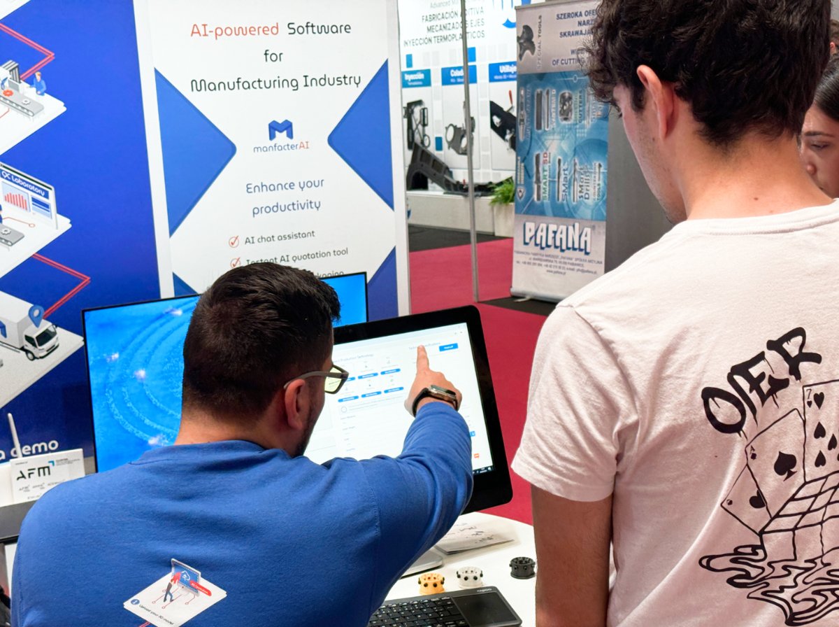 manfacter_eu's tweet image. The second day of #ADDIT3D has been amazing! 

We are thrilled to have welcomed so many familiar faces at the #manfacter stand. Thank you to our partners, clients, and everyone who stopped by to try our demo! 

Visit us tomorrow at the @BEC_Bilbao 𝗛𝗮𝗹𝗹 𝟯, 𝘀𝘁𝗮𝗻𝗱 𝗕𝟯𝟭.