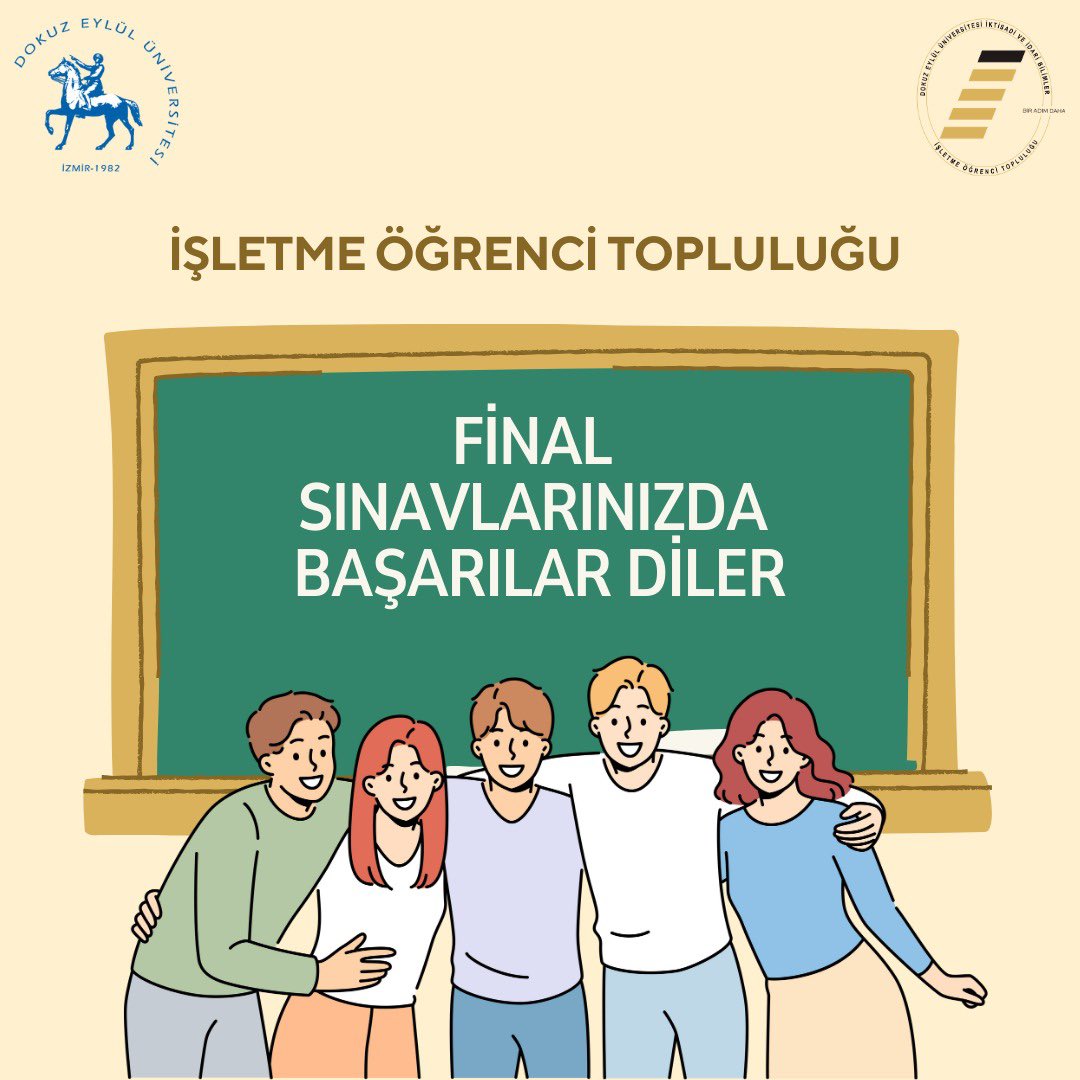 deuisletme's tweet photo. İşletme Öğrenci Topluluğu ailesi olarak bahar dönemi final sınavlarına girecek tüm arkadaşlarımıza başarılar dileriz 🤍✍🏻 https://t.co/yM6NnojG9n