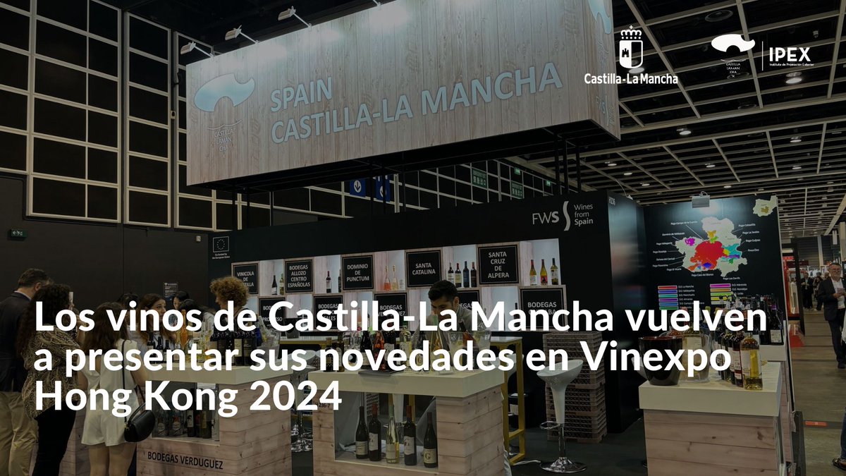 🇪🇸🇭🇰10 bodegas de Castilla-La Mancha están en Vinexpo Hong Kong ✈️

Nuestros vinos han cautivado a compradores de China, Taiwán, Japón, Tailandia, Indonesia y Filipinas

Éxito rotundo en la feria del vino líder del sudeste asiático

ipex.es/entrada-person…