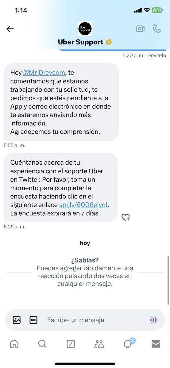 Mr_Dreycom's tweet photo. @Uber_Support Sigo a la espera de una solución. https://t.co/ssruzrQg3b