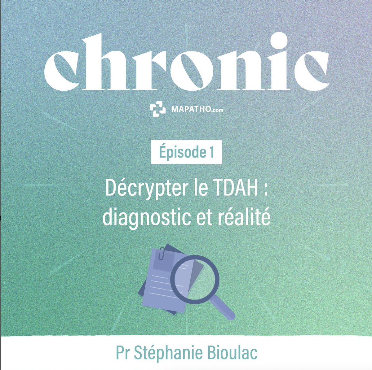 Nouvelle saison de notre #PODCAST 🎙️
Une saison de 7 épisode sur le #TDAH 🧠

Décrypter le TDAH : #diagnostic et réalité avec le Pr Stéphanie Bioulac 🔎

#troubledeficitdelattention #temoignageTDAH

🎧 podcast.ausha.co/chronic/pr-ste…