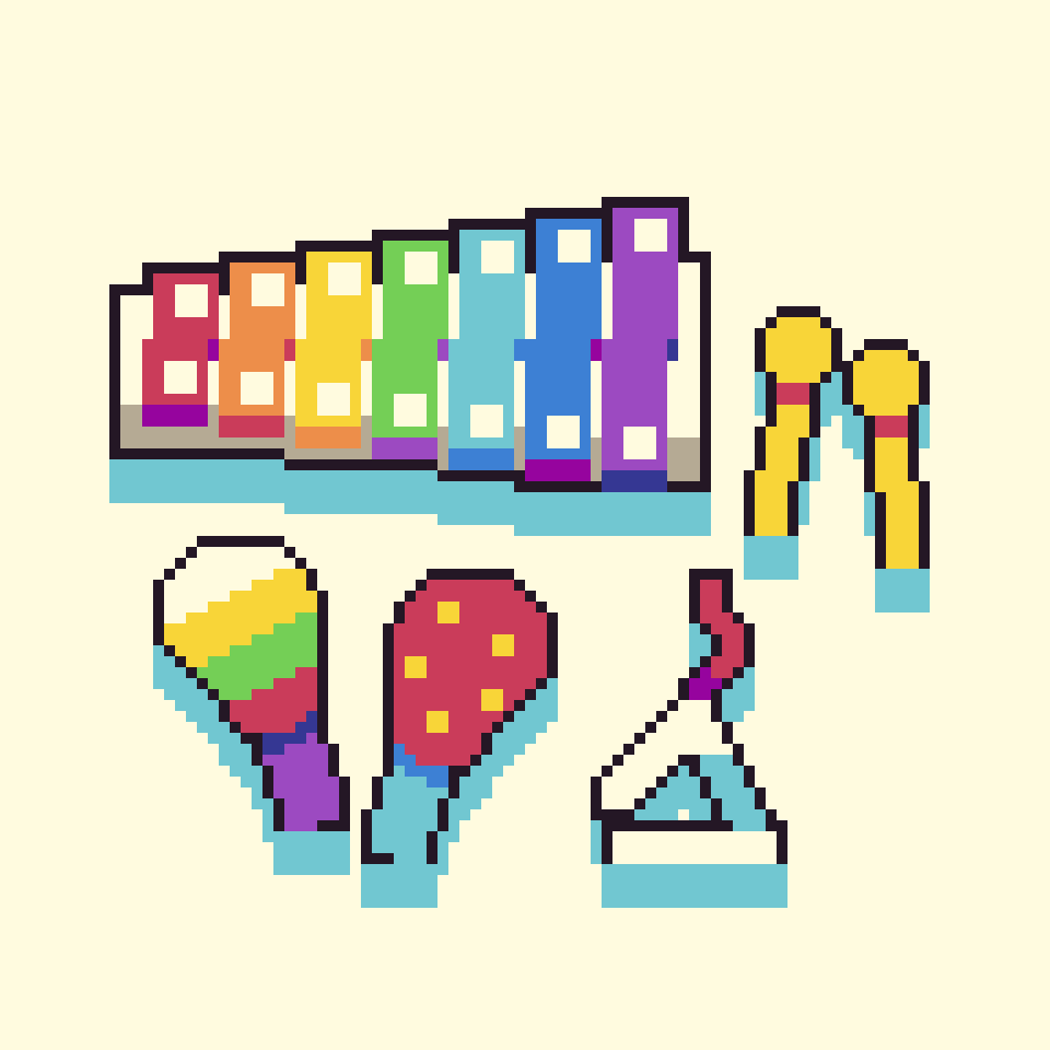 lvsh427's tweet photo. #ToyInstrument for @pixel_dailies. #pixelart #pixel_dailies https://t.co/ldW4G2HQmY