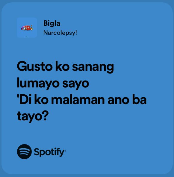 narcolepsyph's tweet photo. Ano nga ba kayo?

—
🔴🟠🟡🟢🔵🟣
#Narcolepsy
#Bigla
#Opm
#spotify https://t.co/cyRAmylaOj