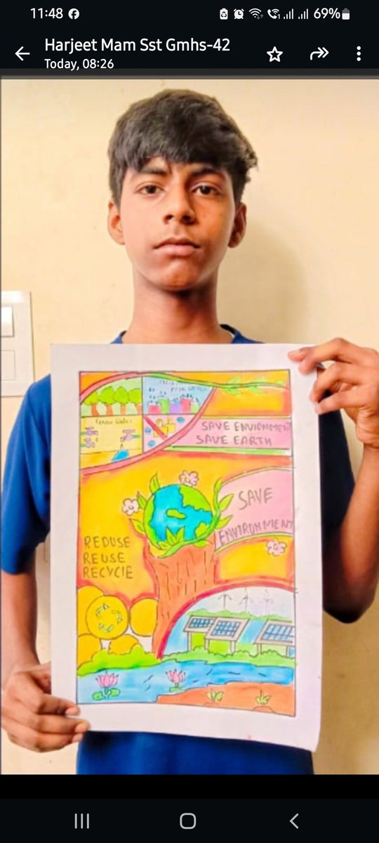 gmhs42's tweet image. Celebrating  #WorldEnvironmentday
#Plantationdrive
#Pledgetaking
#Postermaking
#Naturewalk
@SchoolEduChd