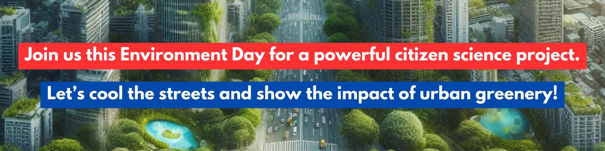 Warriormomsin's tweet photo. Celebrate #WorldEnvironmentDay by joining a citizen science project to measure impact of urban greening on temperature. Compare temp in green & concrete areas to highlight the cooling benefits of urban greenery to policymakers;
For details/photo uploads:
https://t.co/Tr2ggH7DJR https://t.co/WOC4maQKJo