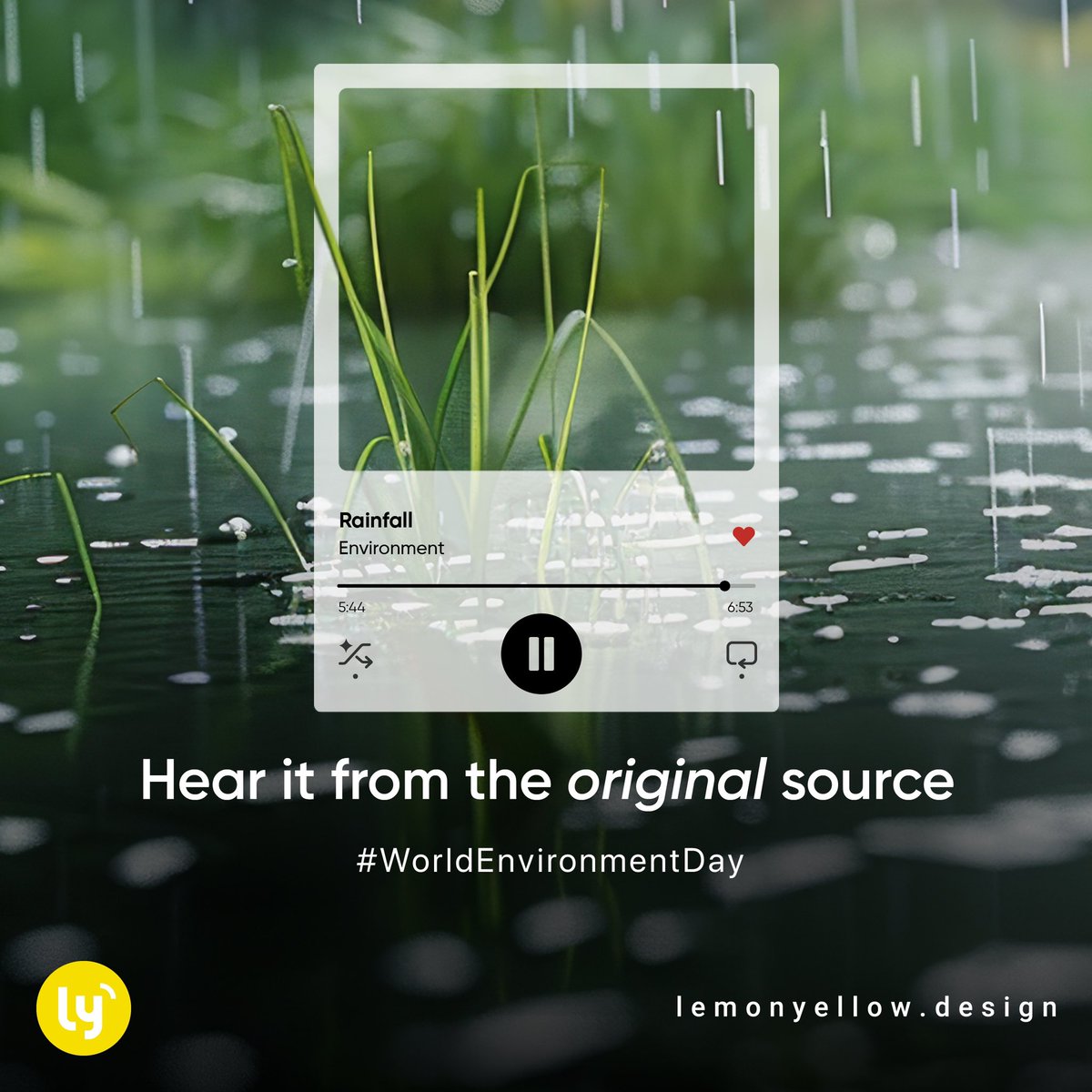 LemonYellowLLP's tweet photo. Today, and everyday, calls us to tune into nature’s playlist. The real one out there, with all the calming sounds our ears need 🎶 https://t.co/HOTTIGUN87