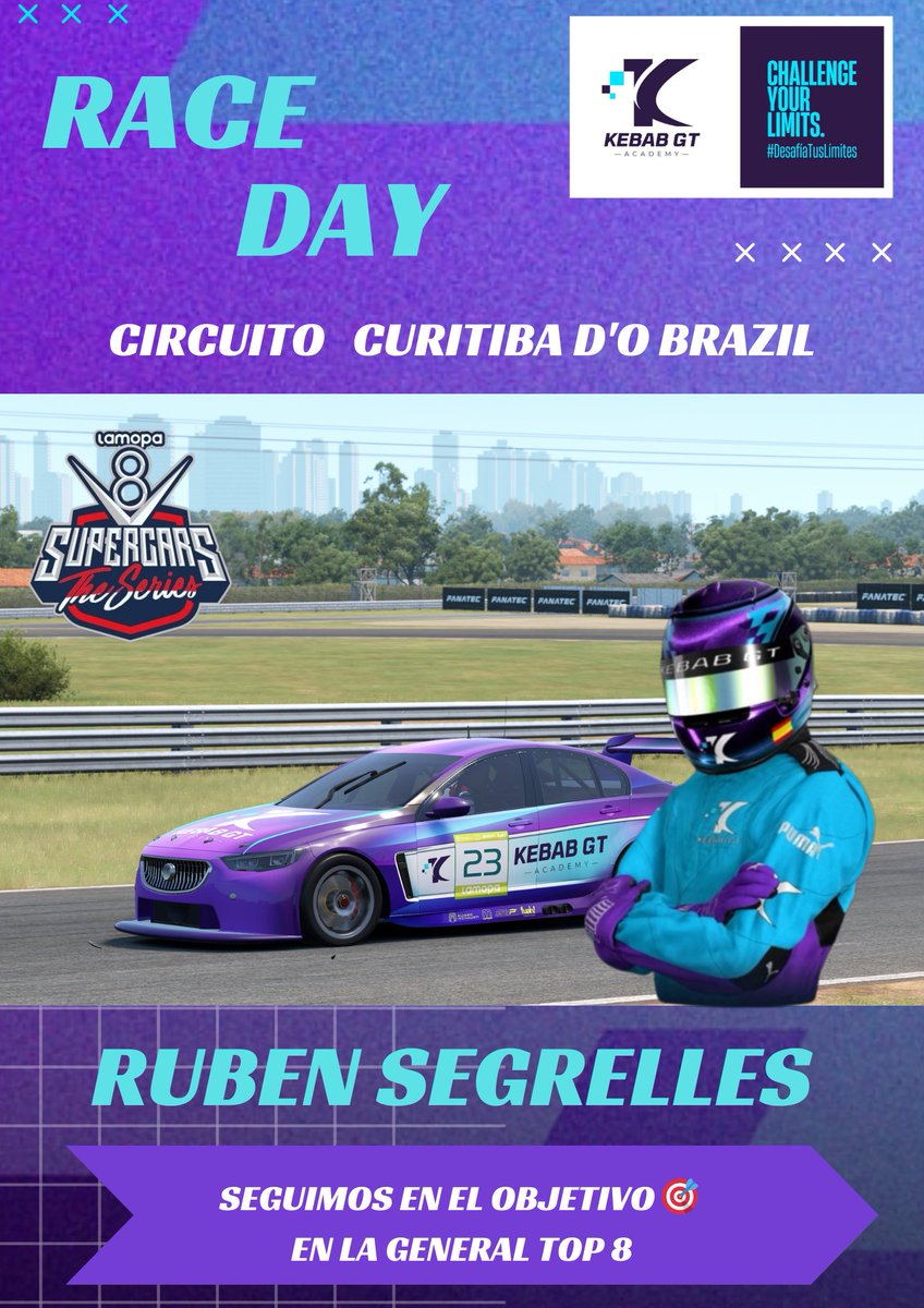 GOHISER_ESPORTS's tweet photo. 🚨🚨🚨 SECCIÓN PC 🚨🚨🚨

ESTA NOCHE!!!

 Automovilista 2 en PC Campeonato #LaMopa organizado por @ARInchausti1985

6 GP CIRCUITO CURITIBA D'O BRAZIL 🇧🇷

Nuestro piloto 
🏎️💨 @rshbon 

En directo a las 22 H
📺🟣 Twitch 
@TopRacingTV 
https://t.co/CiwPPejM3W https://t.co/ITlUmfH4Po
