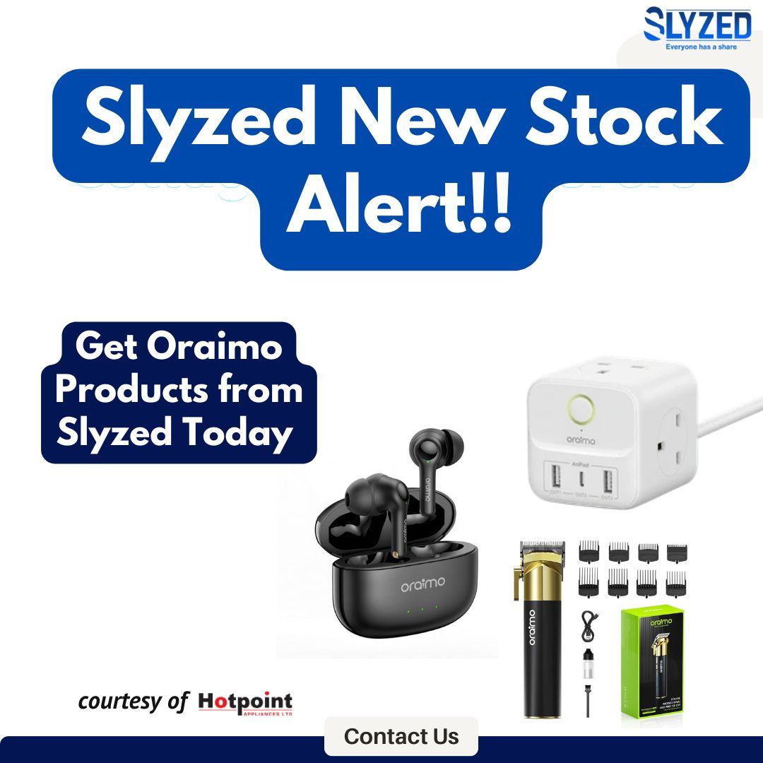 Exciting News! We've just added Oraimo products to our catalog! 🎉
Discover the latest in tech and accessories. Register now to explore our exclusive range!
 buff.ly/42MxOFH
#Oraimo #NewArrivals #TechAccessories #RegisterNow