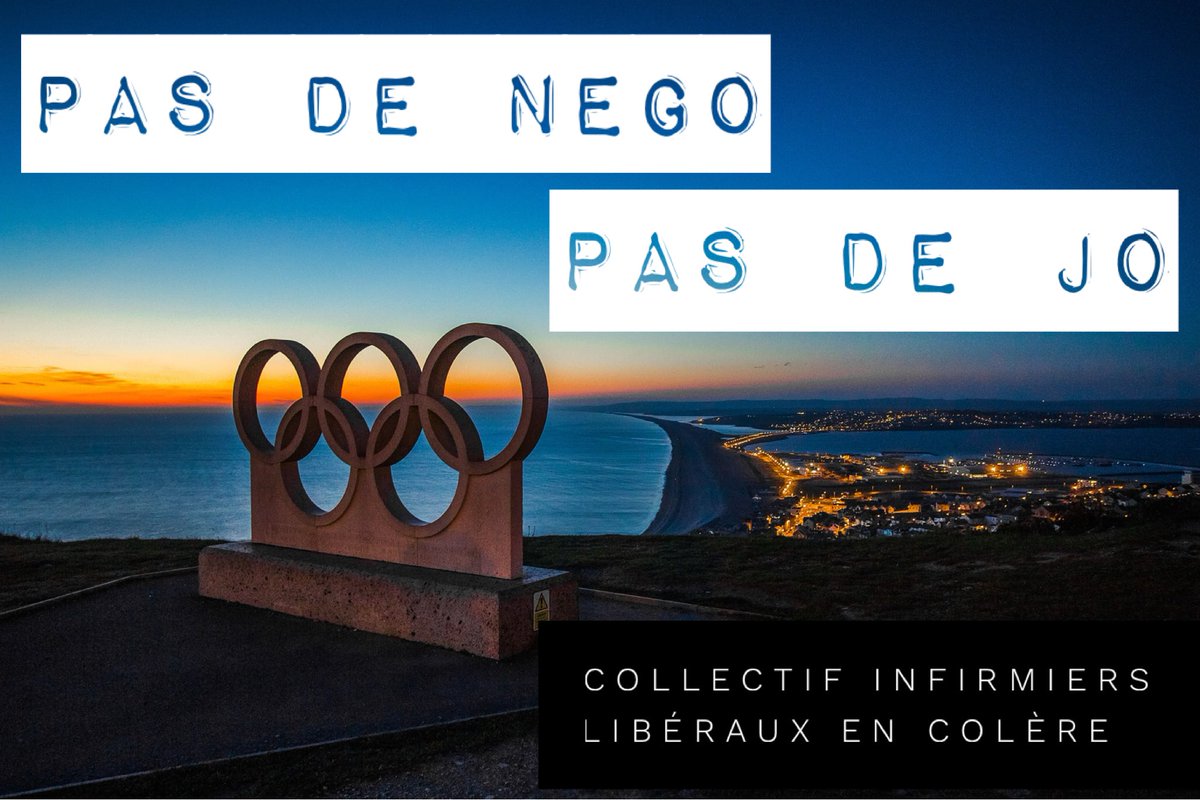 CannatG's tweet photo. #PasDeNegoPasDeJO
@Idelencolere refus des soins aux touristes olympiques en l’absence de négociations ! 
#Paris2024 https://t.co/9Q0Ox3gsAh