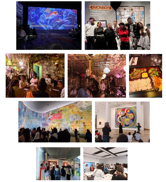 8  élèves en sortie culturelle « Paris : Immersion dans l’art contemporain et l’art d’entreprendre »  Traits d’Union Prépas et Multicampus Multiquartiers   (TUP - TUMM). EM Campus , impressionnisme, grand Palais immersif, street art, entrepreneuriat, musée d’art moderne …<a href="/EMLYON/">emlyon business school</a>