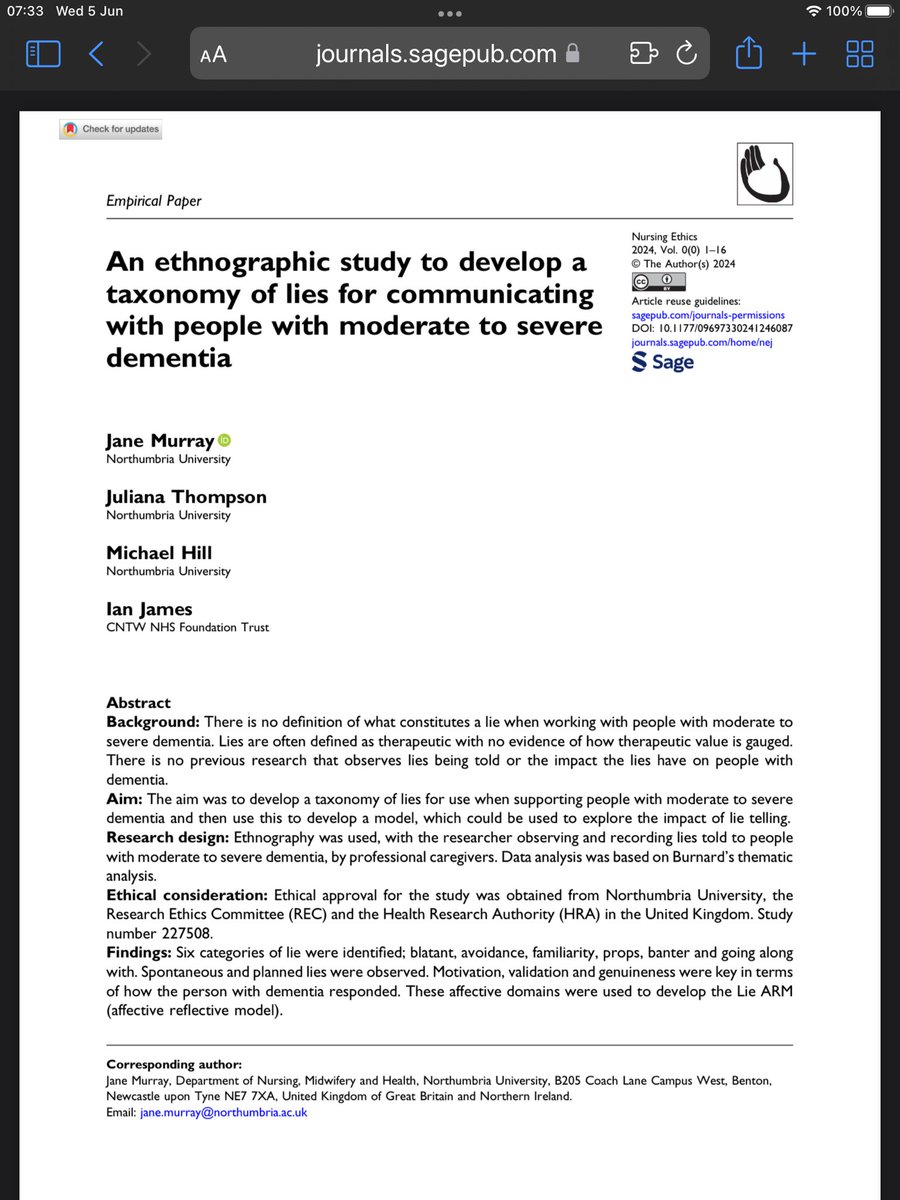 Jane Murray (@dr_janem) on Twitter photo Delighted to have an article published in the Journal of Nursing Ethics. <a href="/RCNOPF/">RCN Older Peoples Forum</a> <a href="/NUNursMWHealth/">Northumbria Nursing Midwifery and Health</a> Delighted to have an article published in the Journal of Nursing Ethics. <a href="/RCNOPF/">RCN Older Peoples Forum</a> <a href="/NUNursMWHealth/">Northumbria Nursing Midwifery and Health</a>