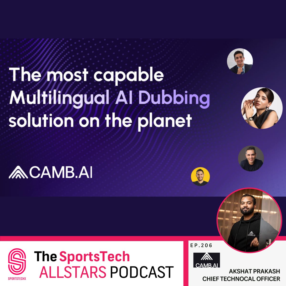 sportstechx's tweet photo. 🎙 This week for our series in India, the SportsTech ALLSTARS Podcast presents- Akshat Prakash, CTO at https://t.co/04UqZM0GR1.

🎦 Watch the full episode here: https://t.co/rH3DJCE1ta https://t.co/0UCKCG3NB2