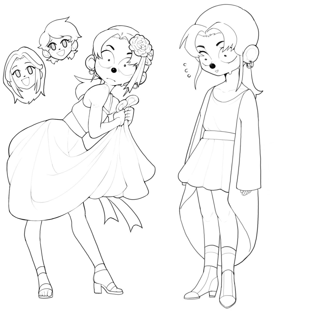 Im trying to wear more dresses and skirts and my friends are helping me.

I love it, they made me feel very bonita 