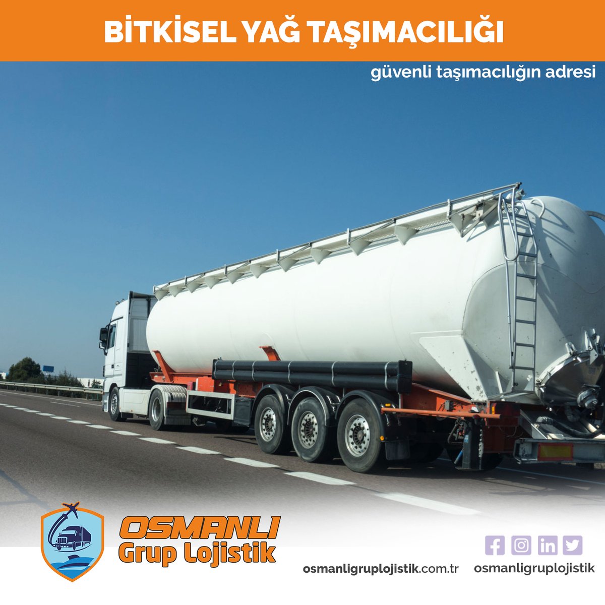Yağ sanayicilerinin büyük bir kısmı taşıma işinin sadece ticari boyutunu göz önüne alıyor, kalite için gereken özeni göstermiyor.

📍Ankara
▶ osmanligruplojistik.com.tr

#konteyner #transport #lojistik #karayolu #havayolu #denizyolu #trenyolu #mersin #gebze #yılport #liman #kocaeli