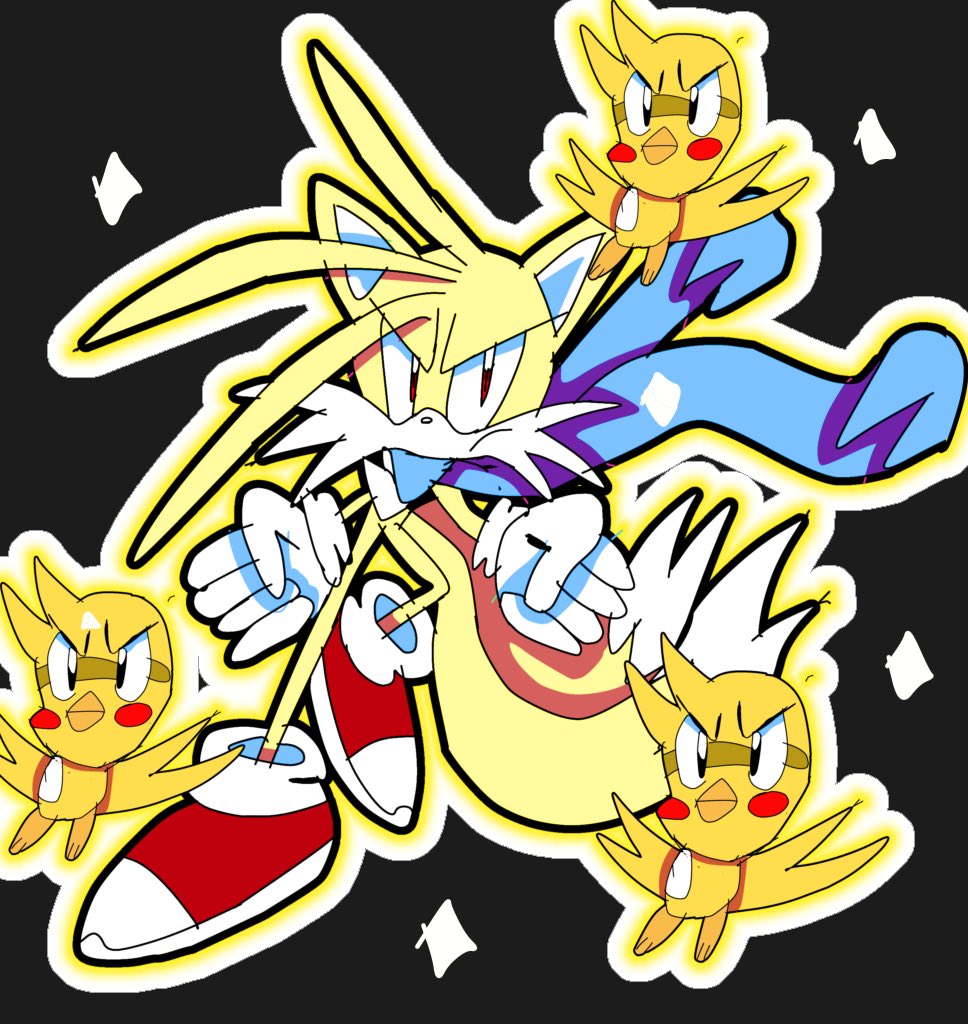 Nichola94883792's tweet photo. #supertails #tailsthefox #tails #sonicartist #sonicthehegdehog https://t.co/skX7MYkXAl