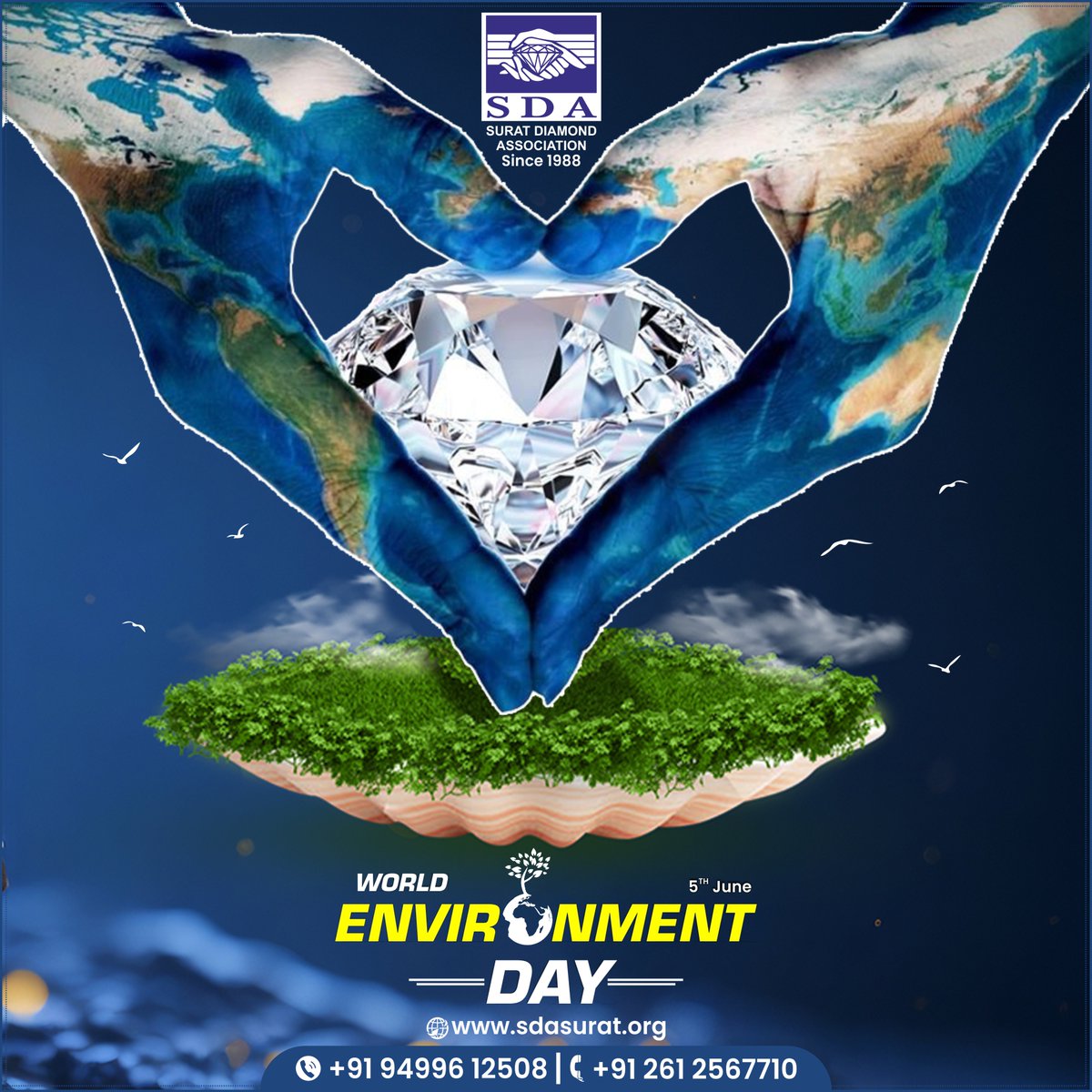sdasuratorg's tweet photo. 💁🏻‍♀️Mother Earth Too Needs Care &amp; Protection!!

💁🏻‍♀️Take The Next Step &amp; Help Clean Up Our environment.

✅SURAT DIAMOND ASSOCIATION✅

💁🏻‍♀️Contact:- +91 94996 12508 / +91 261 2567710

✅Visit website:- https://t.co/az4Q9n3ExQ
.
.
.
.
.
.
.
#worldenvironmentday #environment #nature https://t.co/Xea9KMeQ1F