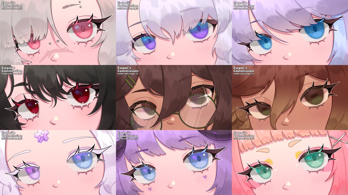 all my eyes comms yayy :>

#commission #ewpai #ArtistOnTwitter #artmoots #arttwt #digitalart #YCH