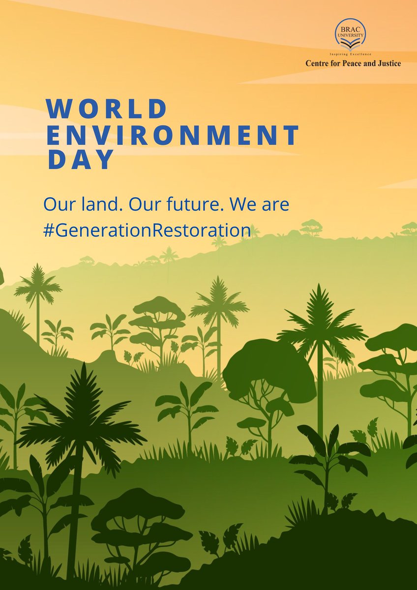 cpj_bracu's tweet photo. We can't turn back time, but we can be the generation that steps up to protect our ecosystem and natural resources. Let's make a difference together and find new ways to  safeguard our environment.
Happy World Environment Day!
#WorldEnvironmentDay #GenerationRestoration https://t.co/iuaiTVOv3G