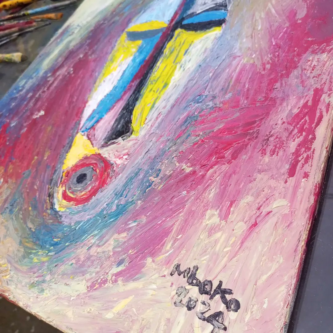 lagriffemboko's tweet photo. Le cri intérieur, est un tableau inspiré par la révolte sourde qui puise sa source sur le lit des injustices sociales qui durent depuis si longtemps dans mon pays.
60x50 cm
Acrylique sur toile signée Mboko lagriffe. 2024.
Prix: 250 000 FCFA https://t.co/CoRFcHgEeR