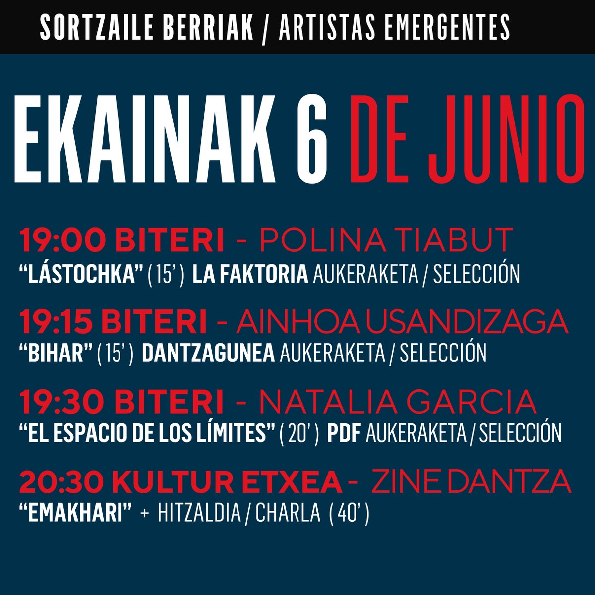 pasaiakoudala's tweet photo. 💃🕺🎬PASAIAKO DANTZA FESTIBALA BIHAR hasiko da!

🎊Jaialdiak 22 ekintza izango ditu guztira Antxoko gune desberdinetan.

📆Ekainaren 6tik 9ra.

#PDF2024 #PasaiaDantzan #Pasaia #Antxo https://t.co/aNLSeTOdNe