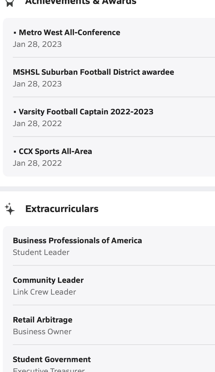 FrattWill5's tweet photo. High School Accolades:
-Captain Athlete (SS/S/N/LB/K)
-Film in Bio ✅
-Salutatorian ✅(1) A- short from Valedictorian Status
-Full NCAA D1 Qualifier ✅
-NCAA ID# 2401208435 ✅
-Committed To @UNIFootball ✅ https://t.co/sqh0DqPdoy
