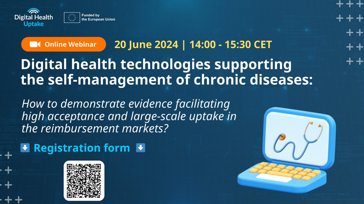 ⬇️ #DHU webinar ⬇️
Explore trial approaches, key evidence frameworks, the role of DHTs in primary healthcare, and the challenges SMEs face in introducing innovative #diabetes DHTs to the market.

 🗞️ 20 June 2024 | 14:00 - 15:30 CET

Discover more: digitalhealthuptake.eu/event/digital-…