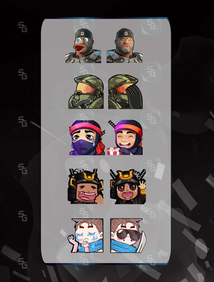 GraphicsState's tweet image. What Are Your Favourite Emote Reactions? Let Us Know &amp;amp; We'll Make Customized Ones For You ;)
@GraphicsState

#RiZeUp #Twitch #NewStreamer #Streamer #TwitchAffiliate #SupportSmallStreamers #SmallStreamersConnect
@BlazedRTs
@sme_rt
@Retweelgend
@KickStreaming
@Twitch
@PlayStation