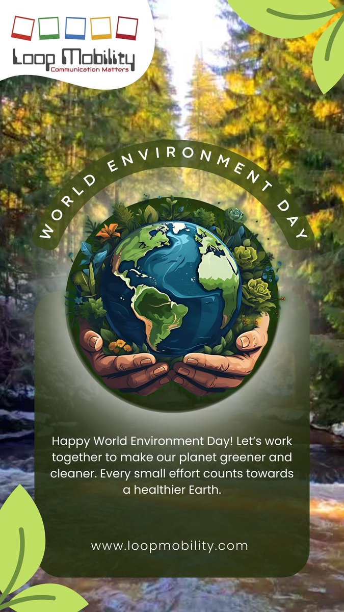 🌍 Happy World Environment Day! 🌿

Today, let's come together to cherish our beautiful planet. Every action counts—plant a tree, reduce waste, and embrace sustainability. 🌱💚

#WorldEnvironmentDay  #loopmobility #ActNow #GoGreen #SaveOurPlanet