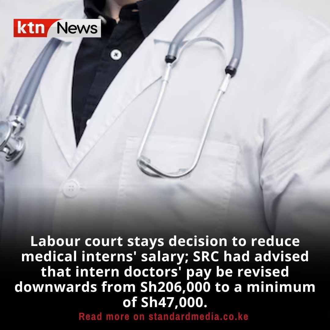 BlasioBuke84916's tweet image. Will be interesting to see whether ELRC will quash doctors CBA 2017 after it was deposited and legalised in the same court 7 years ago.Interns are employees as per definition in the ELRC in the case of TSC vs gvt 2024.
#CBA2017ISLEGAL 
#POSTMEDICALINTERNS 
#JUSTICEFORCBA2017