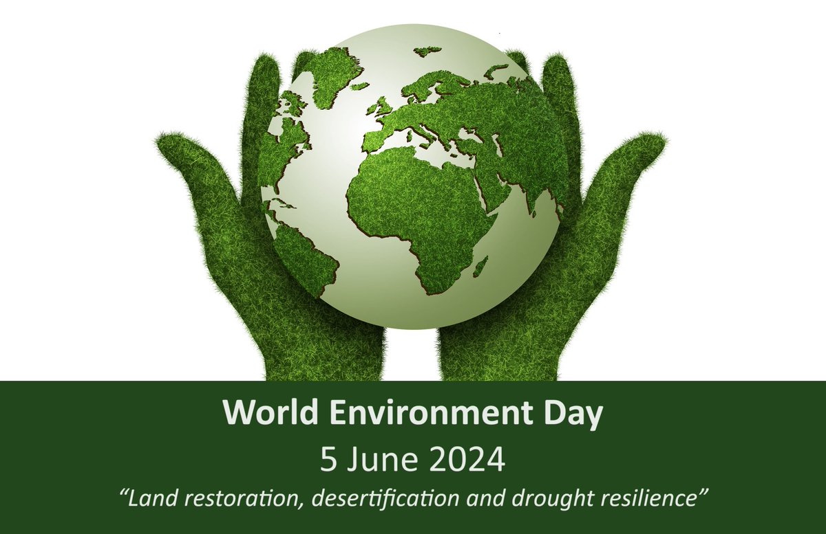 AfricanNGOs (@africanngos) on Twitter photo #WorldEnvironmentDay, 5 June – encourages worldwide awareness and action for protecting and preserving the environment. 2024 theme: “Land restoration, desertification and drought resilience” worldenvironmentday.global #GenerationRestoration <a href="/UNEP/">UN Environment Programme</a> <a href="/UNEP_Africa/">UN Environment Programme in Africa</a> #WorldEnvironmentDay, 5 June – encourages worldwide awareness and action for protecting and preserving the environment. 2024 theme: “Land restoration, desertification and drought resilience” worldenvironmentday.global #GenerationRestoration <a href="/UNEP/">UN Environment Programme</a> <a href="/UNEP_Africa/">UN Environment Programme in Africa</a>