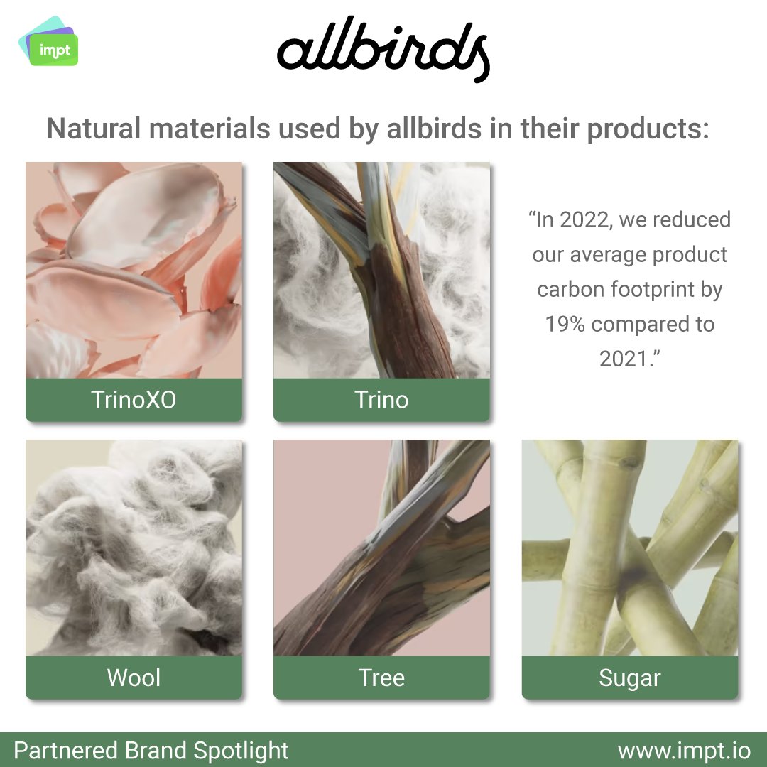 IMPT_token's tweet photo. IMPT is proud to announce our partnership with allbirds! 🌍

Support sustainability with allbirds' eco-friendly products, reducing carbon footprint by 19% since 2021. 🌱

Shop at allbirds Now: https://t.co/xNGmdF6cPP 💚
#IMPT #allbirds #Sustainability https://t.co/r855RmxGXP