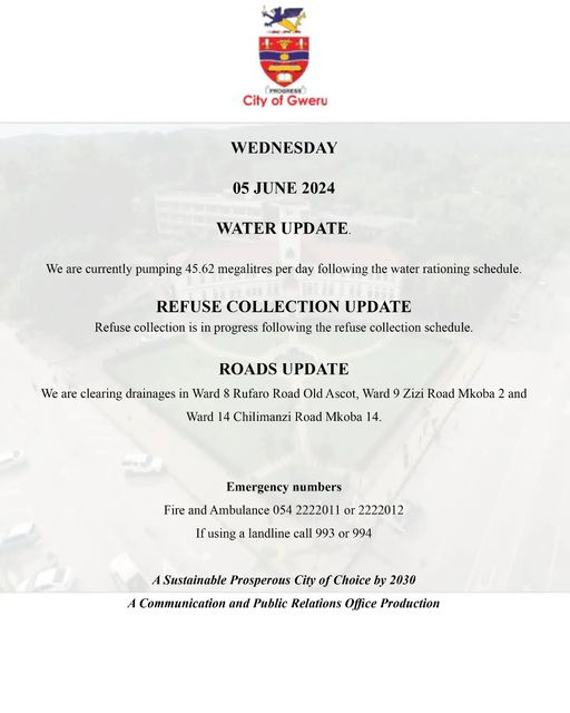 Gweru City Council (@gweruc) on Twitter photo 