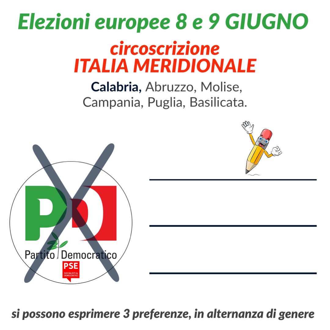 PDCalabria's tweet image. #elezionieuropee