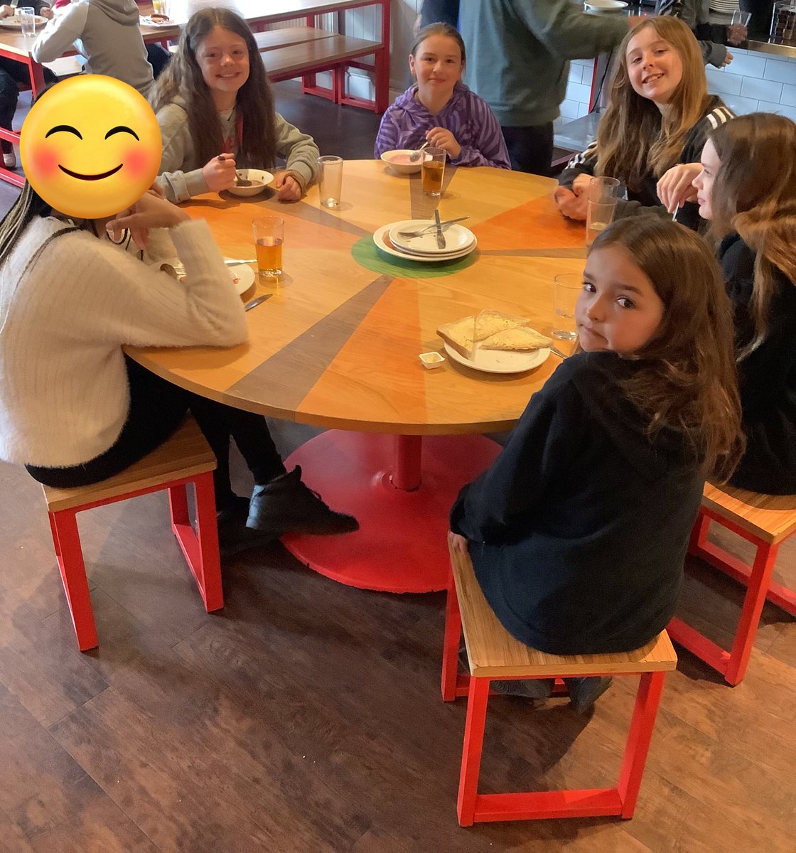 The final breakfast 🍳 we’re excited and ready for our final day of activities… abseiling or canoeing 🛶 

<a href="/MissEcclestonLW/">Pine Tree Class</a> <a href="/LadywoodKH/">Ladywood Primary and Nursery School</a> <a href="/embarkfed/">Embark Federation</a>