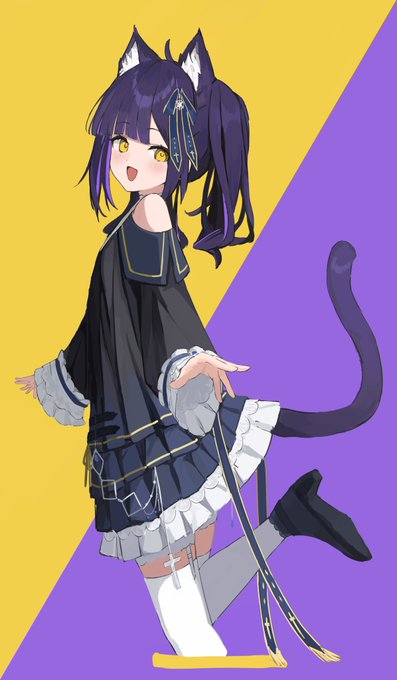 「cat girl ribbon」 illustration images(Latest)